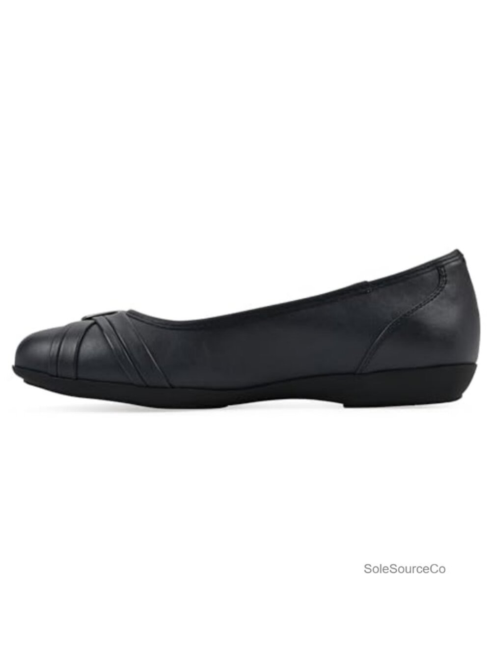 Cushioned Calming Ballet Flat With Criss Cross Metal Bit View 3